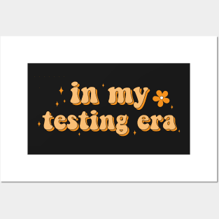 In My Testing Era Funny Testing Teacher For Teacher Funny Teacher Book Lover Bookish Sticker Book Aesthetic Posters and Art